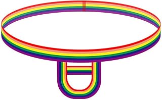 Men's Rainbow Suspenders Ring Thongs Bugle Pouch Enhancer Panties Enhancing Strap Underwear