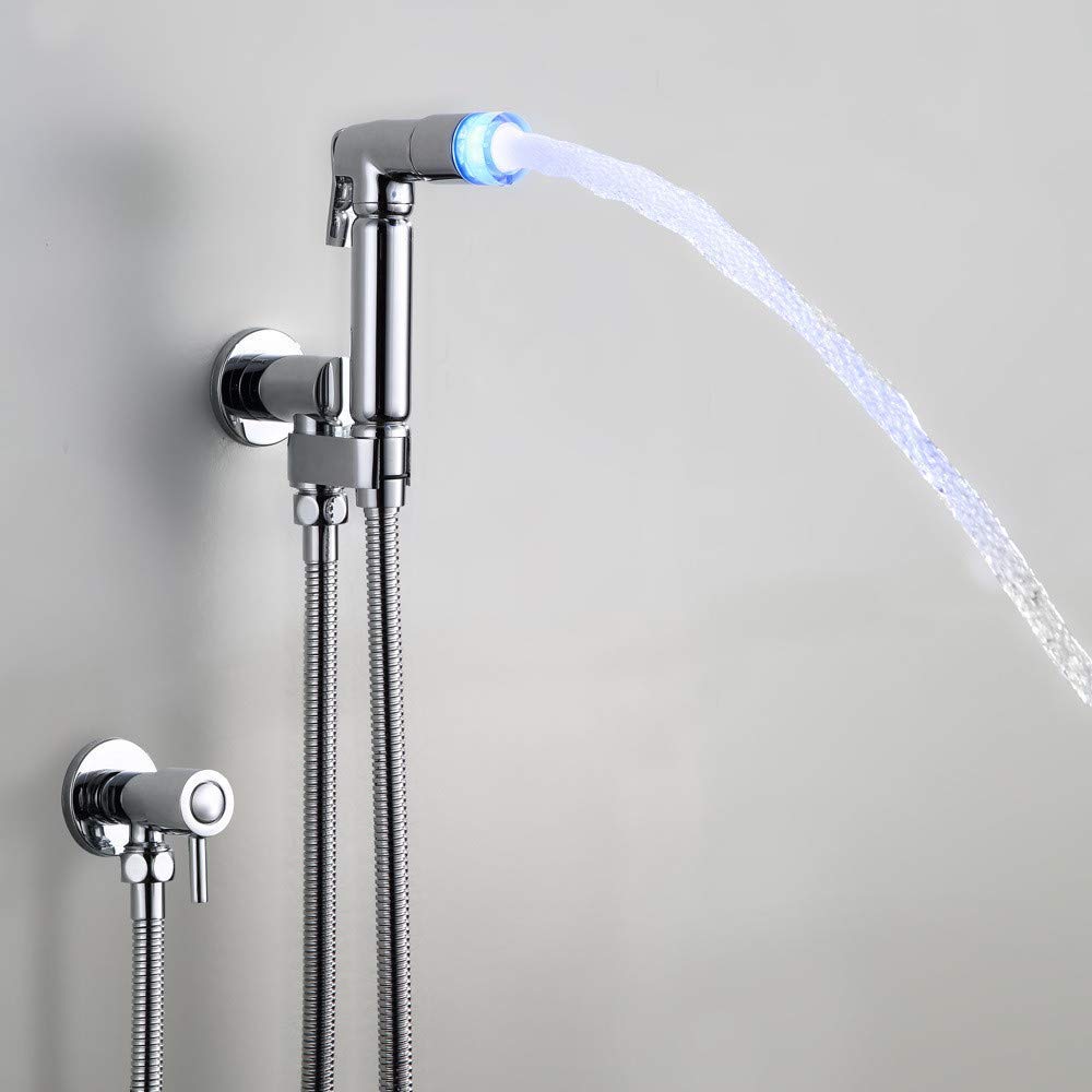 Buse de bidet avec douchette à LED pour des WC modernes