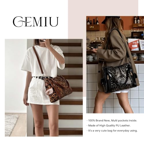 Bolso Tote de cuero para mujer con múltiples bolsillos miniatura 2