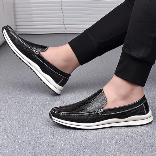Men's Loafers Shoes Round Toe Breathable Lightweight Flexible Comfortable Walking Slip-ons for Traveling Driving Office and Work4