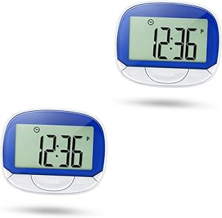 SUPVOX 2 Sets Pedometer Walking Running Digital Clock Calorie App Clip on Step Sports Supplies Calorie Scale Step with Clip Fitness Step Counter Time Clocks Abs Number Accessories 3D