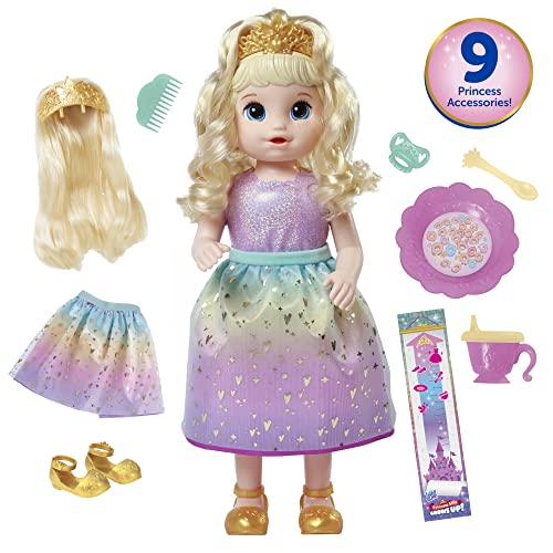 Baby Alive Princess Ellie Grows Up! Interactive Doll With Accessories, Toys For 3+ Years, 18-Inch #TOP1