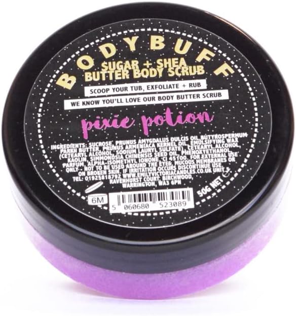 Emily VictoriaTravel Size Body Buff Sugar & Shea Butter Body Scrub - Pixie Potion Sweet Scent 50g