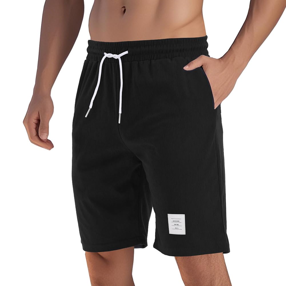 PARTICLE PLANET Kurze Hosen Herren Shorts Herren Sommer Chino Elastische Taille mit Taschen S-3XL