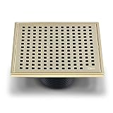 QM Square Shower Drain, Grate made of Stainless Steel Marine 316 and Base made of ABS, Lagos Series