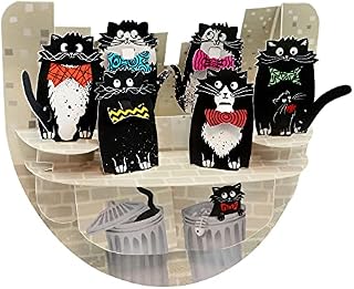 Cats With Bowties Pop n' Rock - Santoro 3D Pop-Up Greeting & Birthday Card For Kids