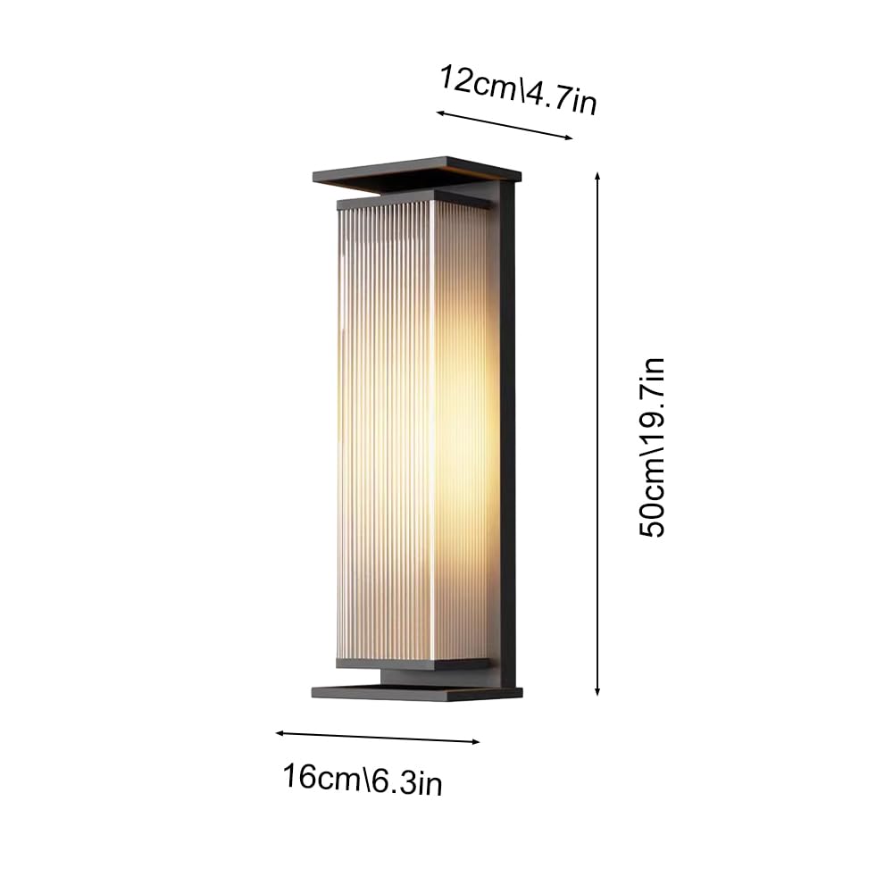 Zewnętrzna lampa solarna retro - wodoodporna latarnia LED IP65 na werandę, patio, ogród i garaż (50 cm)