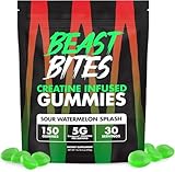 BEAST BITES - Creatine Infused Gummies - 5g Creapure Creatine Monohydrate Per Serving - NSF Certified for Sport - 30 Servings