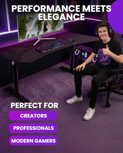 Image of Arozzi Arena Ultrawide Curved Gaming Desk Dark Grey