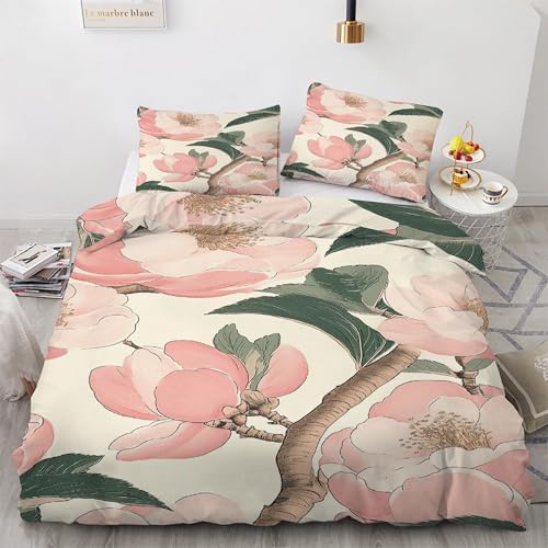 Parure de lit fleurs 240x260 pour une chambre printanière douce