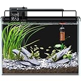 5 Gallon Fish Tank Aquarium Kit with Filter, Heater, LED Lig...