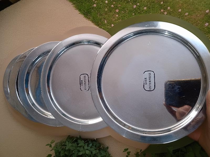 GEER Stainless Steel Pot Lid Set, 5 Sizes 13-18cm, Silver,Matka Ciba,Steel Ciba,Heavy Duty Lid 1