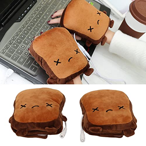 Guantes calefactables USB de fibra acrílica suave y dedos libres 4