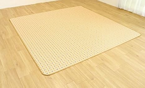 Amazon ダイニングラグ 撥水 クッションマット フェアリー ベージュ 約1cm 260cm フェデポリマーブル 防水 抗菌 塩ビカーペット クッションフロア インテリア 床保護マット チェアマット オンライン通販