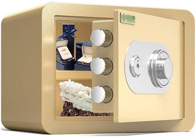 Strongbox Safes 30cm Safe,Office Small-scale Mechanical Deposit Box All Steel Anti-smashing Wall-Safes with Keys