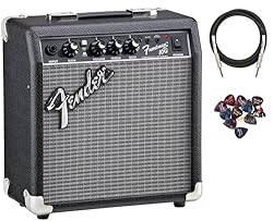 PERFECT PRACTICE POWER: The Fender Frontman 10G Combo Amp features 10-watt output that delivers the ideal amount of power for home practice without overwhelming volume VERSATILE TONES: The overdrive switch allows you to easily switch between clean an...