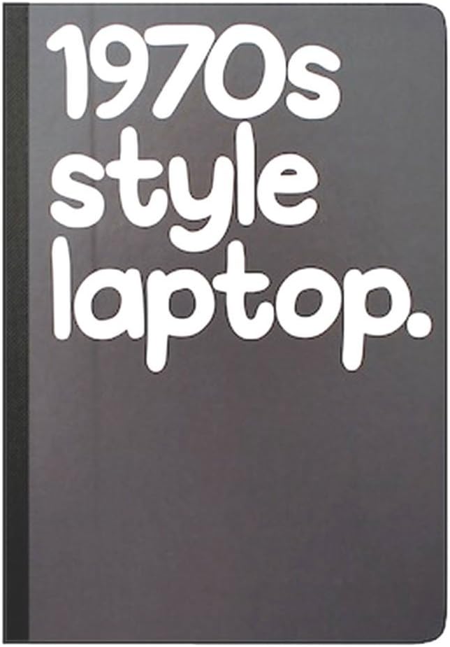 "1970s Style Laptop" Journal Notebook by Waldo Pancake