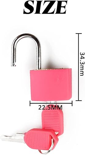 Miniatura 2 de GXXMEI 10 cerraduras de maleta con llaves, candados pequeños de metal, mini candados con llave para escuela, gimnasio, aula, juego a juego (10