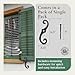 Renovators Supply Black Shutter Dog Holders 6.5 Inches Long Antique Decorative S Style Solid Aluminium Black Rust Resistant Powder Coated External Shutter Tieback Hardware Including Mounting Screws