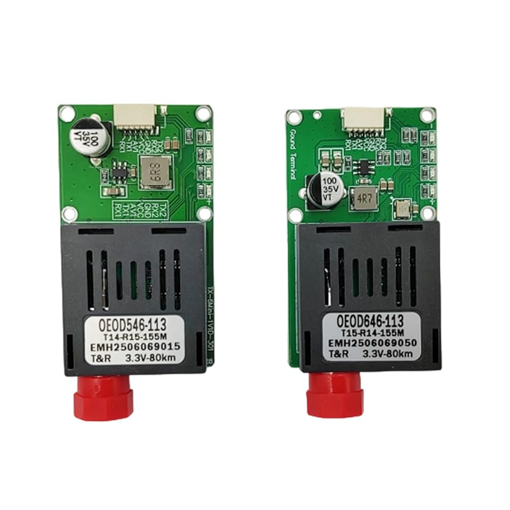 Módulo transceptor óptico TTL de 80 Km con interfaces seriales UART SBUS 7