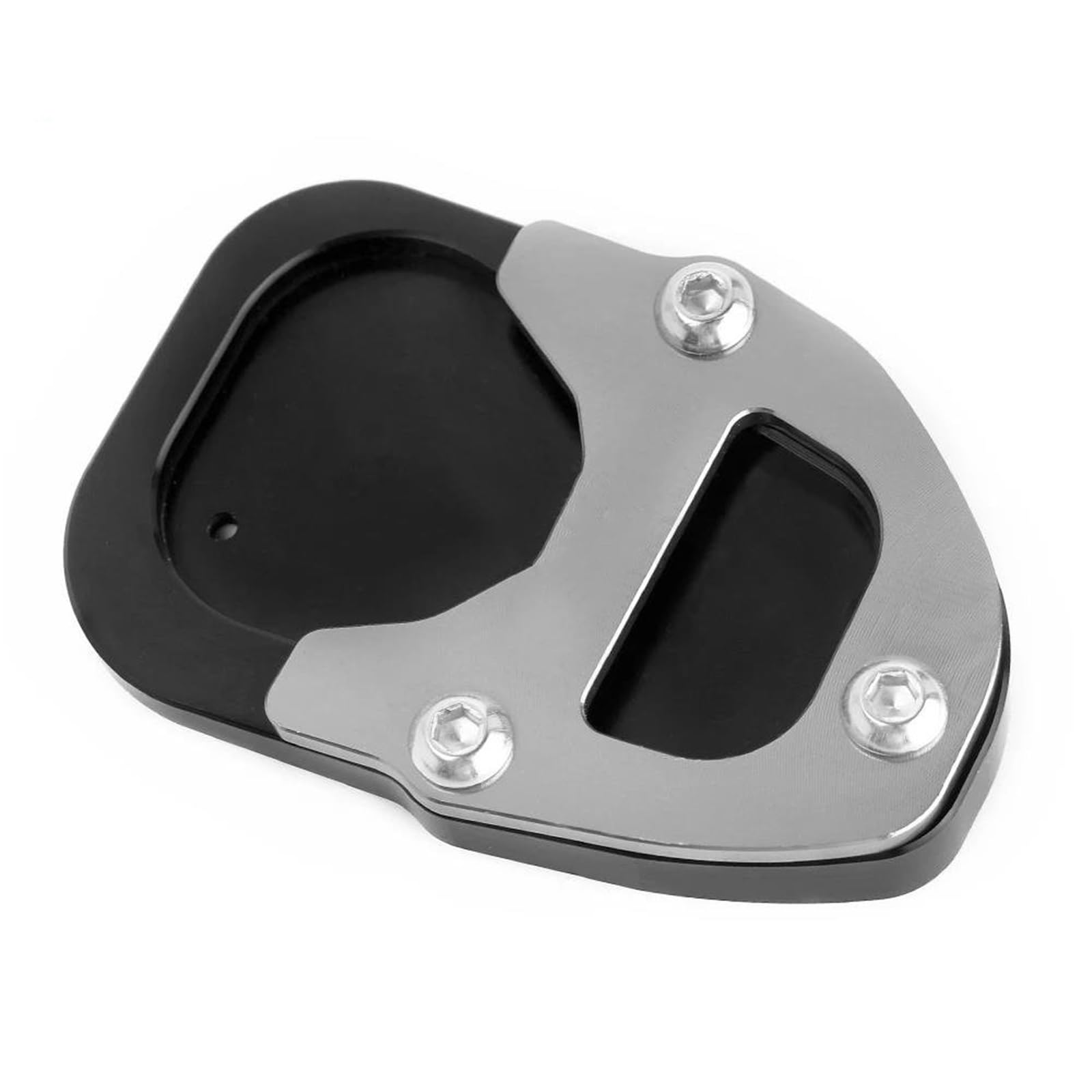 Rivestimenti Laterali Moto Cavalletto Piede Cavalletto Laterale Estensione Pad Piastra di Supporto con per B&MW per Rninet RT 2017 2018 2019-2022(Nero)