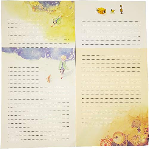 Eternityfing 48 Sheets the Little Prince in Fairy Tales Writing Stationary Paper Sets