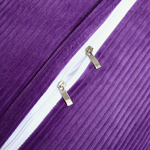 Wowmax Large Bolster Triangular Wedge And Body Positioners Support Reading Backrest Pillow For Headboard For Day Bed Bunk Bed With Removable Cover Purple Queen #TOP4