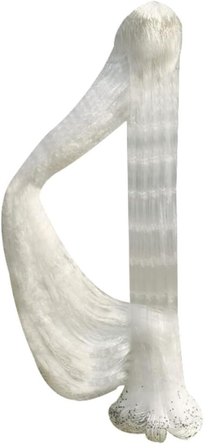 HWTOP Outdoor Fishing Tool, Striped Fishing Gill Net,Three-Layer Sunk Net, Fishing Net with Float and Plumb, 2 Fingers