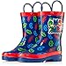 PJ Masks Little Boys' Character Printed Waterproof Easy-On Rubber Rain Boots - Size 7 Toddler