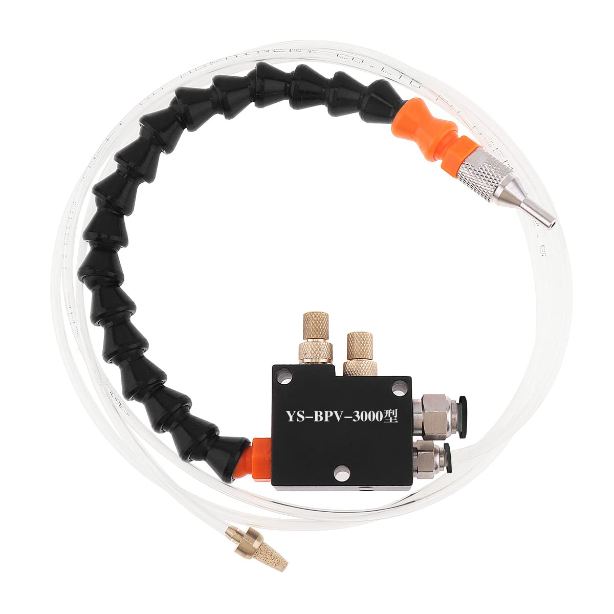 CLAHJQX Mist Coolant Lubrication Spray System with Air Oil Control Button and 8mm Air Connector and 4mm Oil Pipe for Metal Cutting Engraving Cooling Machine/CNC Lathe