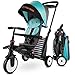 smarTrike STR5 - Triciclo pieghevole per bambini di 1,2,3 anni, con ricamo individuale, 7 in 1, a più livelli (blu)