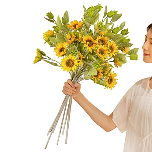 Reviews for cnKnight 4pcs Artificial Sunflowers BestViewsReviews