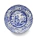 Portmeirion Spode Blue Italian Soup Plates Set of 4-9-Inch Earthenware Bowls with Oriental Design, Dishwasher & Microwave Safe Tableware for Breakfast, Soup, Rice, Dessert - Blue & White Dinnerware