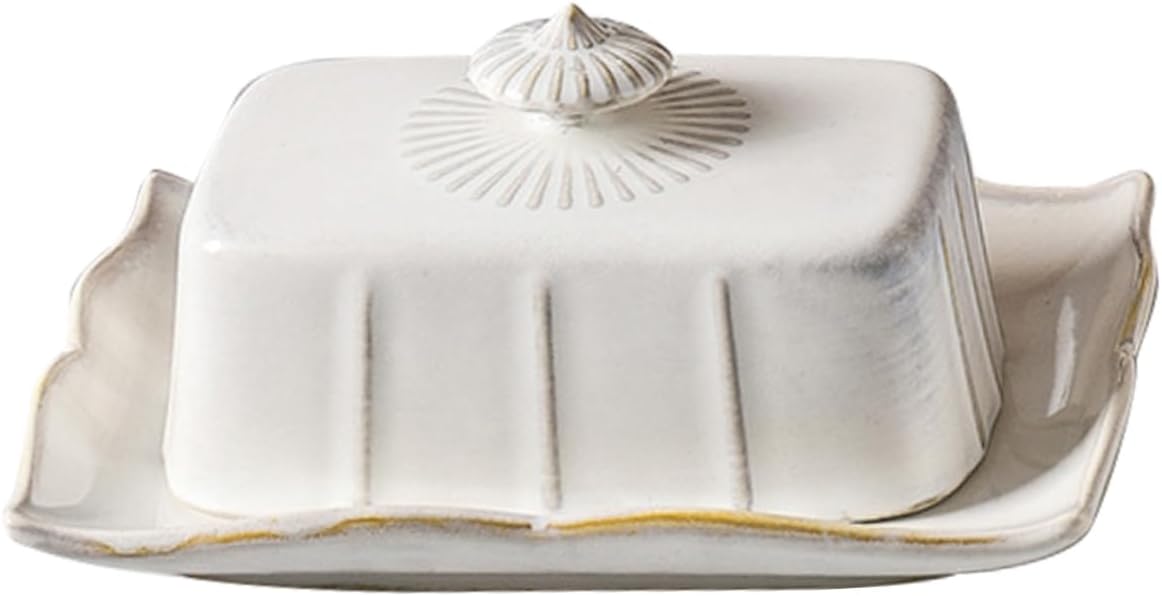 Butter Tray Lid Safe Ceramic Butter Dish Easy to Clean Suitable for Restaurant