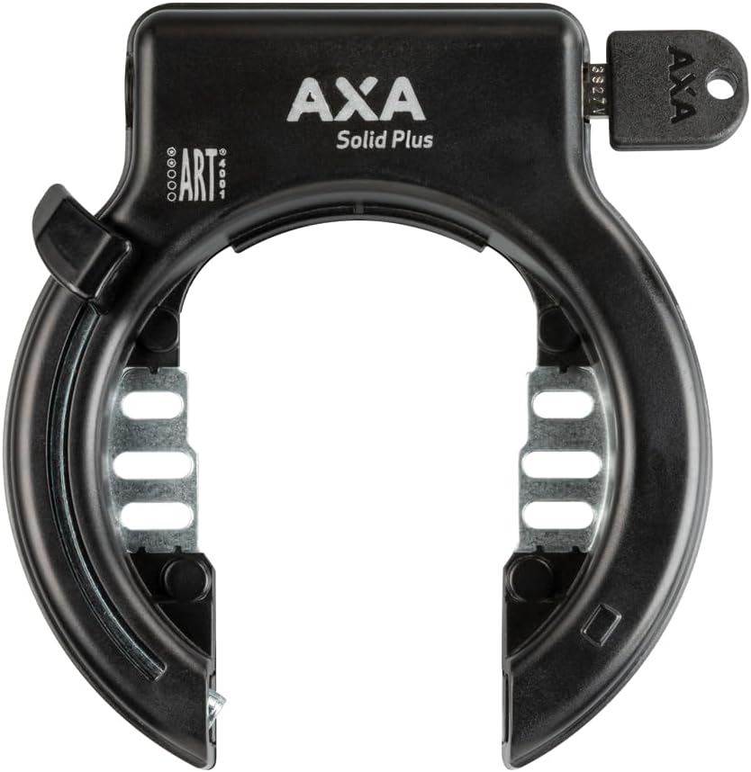AXA Solid Plus Frame Lock - Security Level 11 - Wide Opening 57mm - Mortise Chain Compatible - Key Non-Removable - Black