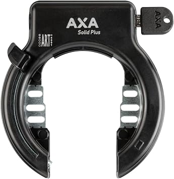 AXA Solid Plus Frame Lock - Security Level 11 - Wide Opening 57mm - Mortise Chain Compatible - Key Non-Removable - Black