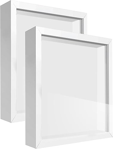 Miniatura 51 de Caja expositora de 8 x 8 pulgadas con calcomanías de letras, vitrina para recuerdos, artículos de bebé, recuerdos de boda, manualidades, boletos