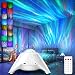 Sternenhimmel Projektor, Polarlicht Projektor Lampe – 4-stufig regulierbarer Projektor mit Bluetooth-Lautsprecher, 8 White Noise, Fernbedienung und Timer, als Nachtlicht für Groß und Klein, Weiß