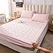 BAJIN Surmatelas matelassé en Microfibre, protège-Matelas, lit inférieur - - Respirant, thermorégulateur - surmatelas, protège-Matelas, surmatelas,Pas de protège-Matelas Qui craque,150x190cm+35cm