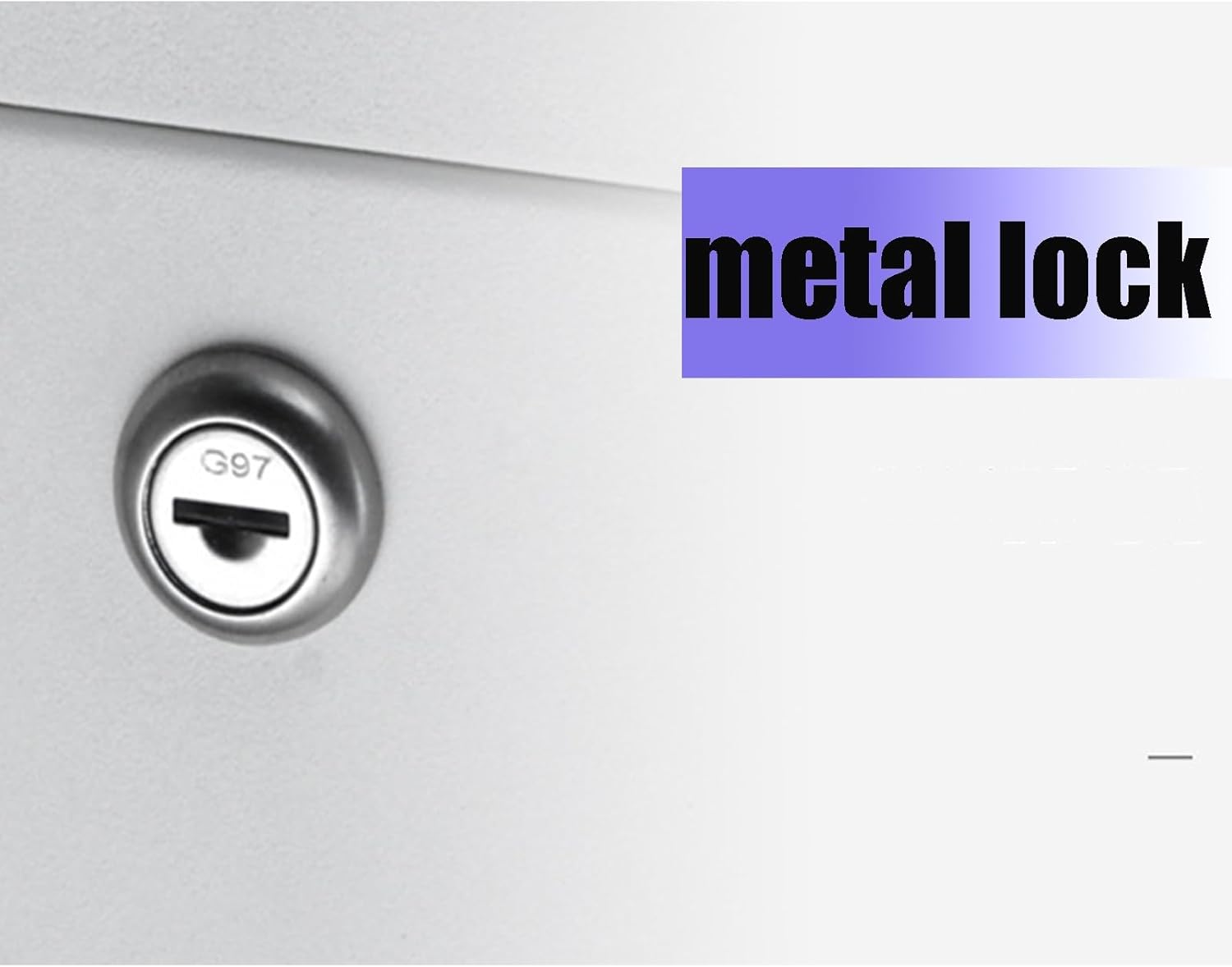 Locking White Galvanized Sheet Mailbox with Sound Deadening Mat and Sliding Slot Mailboxes Domestic Wall Mounted Parcel Boxes with Newspaper Barrels