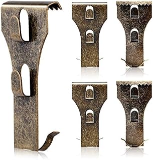 AIEVE Brick Hook Clips for Hanging Outdoors, 10 Pack Metal Siding Hooks for Chirstmas String Lights, Heavy Duty Brick Hooks for Hanging Picture Holiday Wall Decor No Nails or Drill, Fit 2-1/8 to 2-1/3