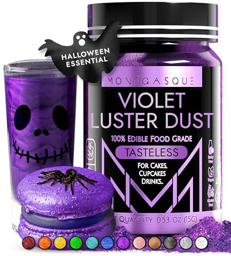 MONÉGASQUE Purple Edible Glitter for Drinks 15g – Violet Edible G...