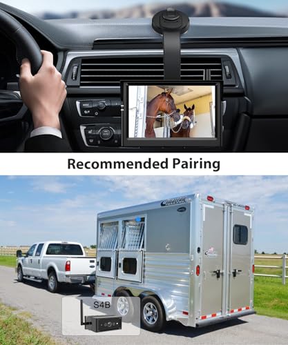 Image of AUTO-VOX X8 Bracket Bendable Suction Cup Mount for Backup Camera, 360 Flexible Adjust Monitor,Strong Hold,1 Min Easy Install - Fits Solar 3A Plus / S4B / Solar5 / WF1 Screen