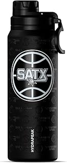 Hydrapeak x NBA Officially Licensed San Antonio Spurs 26 oz Active Water Bottle with Chug Lid and Handle Reusable Stainless Steel Double Wall Insulated Sports Gift