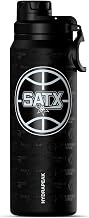 Hydrapeak x NBA Officially Licensed San Antonio Spurs 26 oz Active Water Bottle with Chug Lid and Handle Reusable Stainless Steel Double Wall Insulated Sports Gift