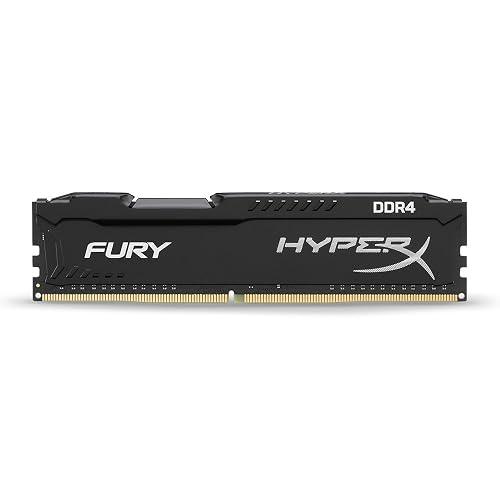 HyperX HX421C14FB/4 Fury Black Series 4 GB 2133 MHz DDR4 CL14 DIMM Memory Module (Sky Lake Compatible), Black