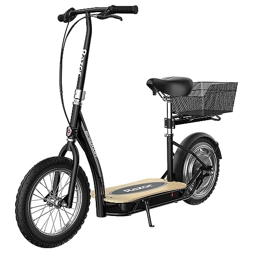 Razor EcoSmart Metro HD Electric Scooter Hub-Driven Motor - Black - FFP