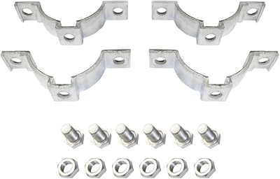 SmartSign Pair of Sign Brackets and Hardware for Tubular 2-3/8â€ od Posts|