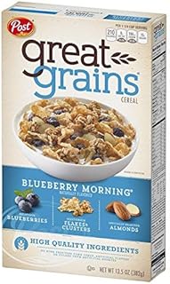 Post Great Grains Blueberry Morning Cereal, 13.5 oz (Pack of 6)