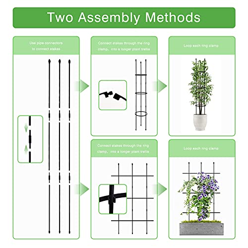 Advtim-Garden-Trellis-Tomato-Cage2-Packs-48-Garden-Trellis-for-Climbing-PlantsPlant-Cages-Supports-for-Vines-Crop-VegetableFlowersPotted-Plants